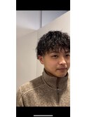 ビジネスカジュアル20代30代ツイストパーマツーブロック