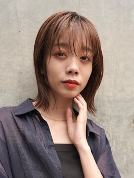 ニコ トウキョウ 渋谷(nico TOKYO) ミディアムレイヤーカットボブウルフ/10代20代/インナーカラー