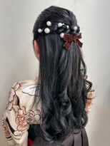 スタジオハロー ハーフアップスタイル