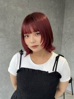 マエストロ(Maestro)&nbsp;ウルフカット/ボブウルフ/ボブレイヤー/ボルドーカラー