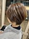 ルート(Root)の写真/大人女性の魅力を引き出すショートスタイルが人気☆顔周りのラインを綺麗に◎理想の仕上がりへ。