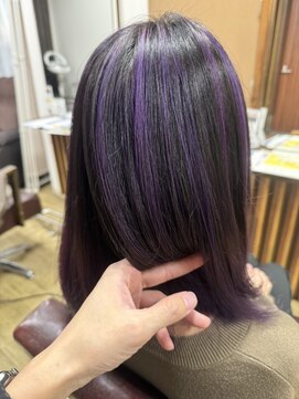 アローズ(arose) パープルハイライトで、オシャレ感アップ