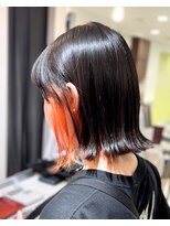 アース 調布店(HAIR & MAKE EARTH)&nbsp;イヤリングカラー×外ハネボブ
