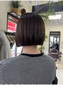 切りっぱなしボブ