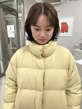 ジュール(JOULE'S) ボブ巻き髪ボブオリーブカラー