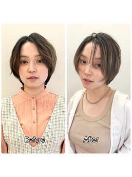 ロッカ(LOCCA) 骨格ストレート/ショートヘア/ビフォーアフター