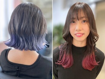 ジ エクト ヴィシア 心斎橋店(The Ect VIXIA)の写真/カラーリスト在籍♪裾カラー/フェイスフレーミング/グラデーション,トレンドのデザインカラーならお任せ♪