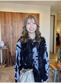 ミルクティーブラウンブリーチ無し髪質改善カラー20代30代