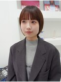 ストレートボブ・ラウンドバング