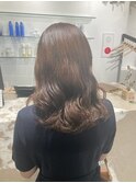 大きめコテ巻き風パーマ