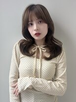 ソア 並木坂(Soa)&nbsp;顔周りカット/前髪カット/レイヤーカット/ベージュ/ミディアム