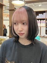 ラック 表参道(LUCK)&nbsp;フェイスフレーミング/ブリーチ/ピンクカラー/ケアブリーチ