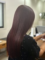 トランク ヘアー デザイン(tranq hair design)&nbsp;大人可愛いチェリーレッド艶カラー艶髪