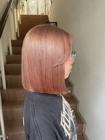 サンク 原宿 表参道(cinq) 顎下ボブヘーゼルグレージュミルクティーカラーインナーカラー