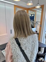 ユニ バイ マグ 長野店(Uni.by Mag) 透明感抜群♪ダブルカラーブリーチミルクティーベージュ