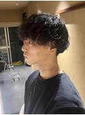 波巻きパーマ