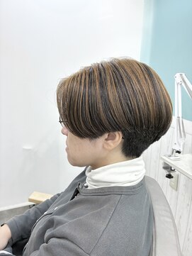 メモリーズ 水天宮前店(Memories) アンブレラカラーマッシュショート似合わせカット白髪ぼかし