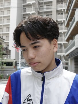 ブラウン(Brown) フェザーパーマ/ニュアンスパーマ/毛流れ