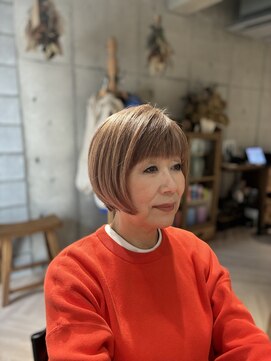 レポ カネリ(Lepo:kaneli) ベージュカラーショートボブ