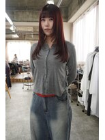 トナリ(tonari)&nbsp;レイヤーカット　ボルドーカラー【鹿児島中央】