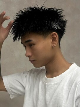 エルマーク 本山(L-MARK) スパイキーショート/短髪/ツーブロック/メンズ/men's