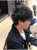メンズ/デザイン性のあるハードパーマ/大人男性のメンズパーマ