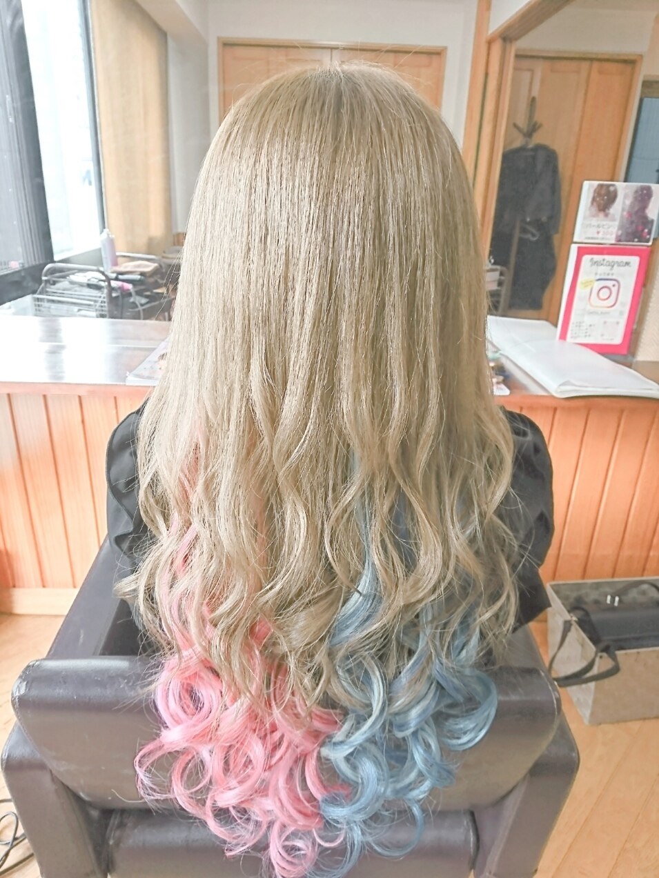 ちいめろヘアー(^ ^)ピンク水色ツートン：L114611590