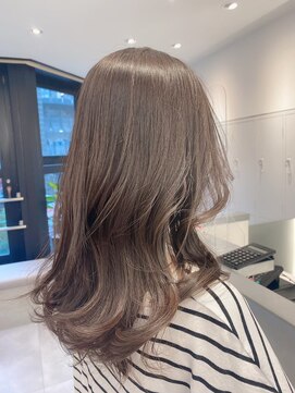 ジーナ 銀座(Zina) 髪質改善＊マロンベージュ＊20代30代40代＊かきあげ【Zina銀座】