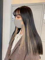 フラム 渋谷(flamme)&nbsp;black hair × inner blonde beige