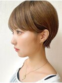 【渡辺】ショートグラデーションカラーペールベージュ
