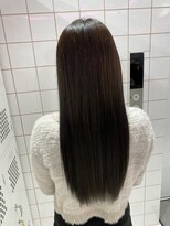 ロンドルーチェ 心斎橋(Lond luce)&nbsp;ダークアッシュ/ミディアムレイヤーカット［髪質改善/縮毛矯正］
