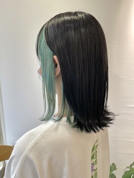 ジプソ(Gypso Hair salon) 【 ミントカラー × ダークグレージュ 】