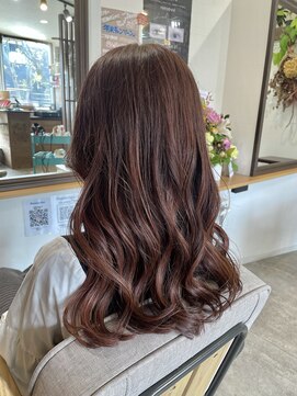 ルームスヘアー(Rooms Hair) ブリーチなし!ツヤ髪ピンクブラウンAライン