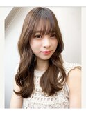 艶感★シースルーバング】韓国ヘア20代30代ウェーブ巻き髪