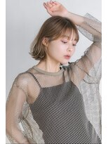 アンバー 池袋(amber)&nbsp;切りっぱなしボブ/レイヤーカット/ハイトーンカラー[池袋駅]