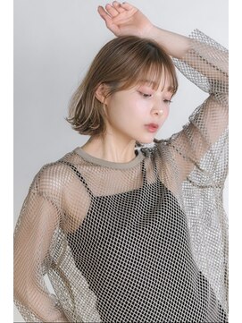 アンバー 池袋(amber) 切りっぱなしボブ/レイヤーカット/ハイトーンカラー[池袋駅]