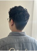 アップバングパーマ