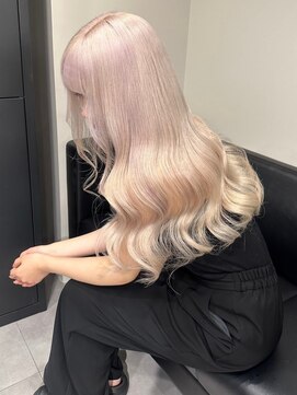 ベレーザ 渋谷(BELEZA) 9294ミルクティーアッシュベージュハイトーンカラーワンホンヘア