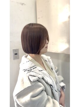 キャンバス バイ ネオリーブ 横浜西口(Canvas by neo.) 丸みボブ　酸性ストレート