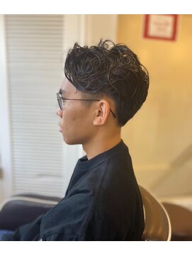 メンズカット バイ ソイクフ(メンズカット by SOY-KUFU) MEN'SHAIRアッシュブラックベリーショートダークアッシュ