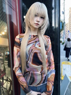 クペウ アエレ(cope'u aele) ボブ/ダブルカラー/ケアブリーチ/ブロンド/梅田/大阪