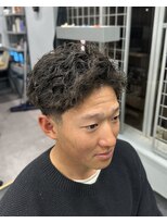 アイコン ブルー メンズ(I-CON #blue MEN'S)&nbsp;スパイキーショート×テーパーフェード【池袋フェード】