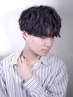 パーマ+メンズカット＋トリートメント　￥12,000