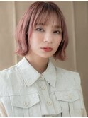 透明感カラーラベンダーミルクティー外ハネボブ313X大宮20代30代
