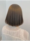 【WISTERIA】ナチュラルワンカールボブ20代30代アッシュベージュ