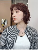 ガーデンヨコハマ(GARDEN YOKOHAMA) ボブ/パーマ/外はねボブ/モーヴピンク/ピンクブラウン