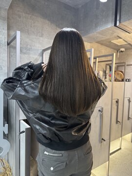 ノス 表参道(NOOS) 髪質改善ストレート/レイヤーカット/オリーブカラー/縮毛矯正