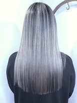 ブレイズヘアー(BLAZEhair) 【透明感バツグン】ホワイトバレイヤージュ×ブリーチ2回