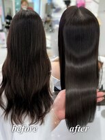 ハピネス 梅田茶屋町店(HAPPINESS)&nbsp;韓国風/レイヤーカット/顔周り/顔まわり/髪質改善/ベージュ