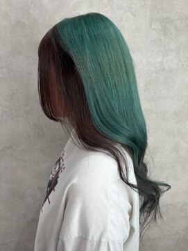 ルノン(LUNON) 黒髪クラゲヘアーオリーブグレー小顔ココアベージュ